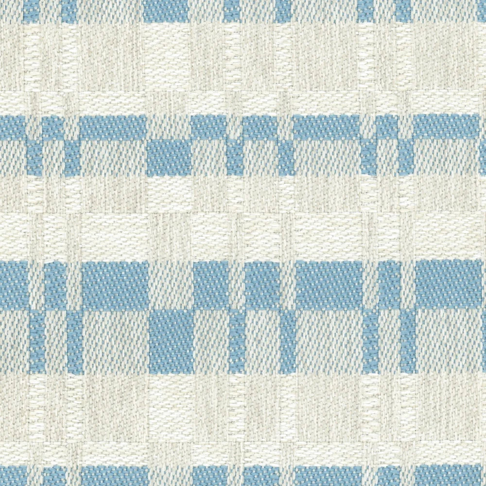 Indoor-Outdoor Commune Shaker Plaid in Sky