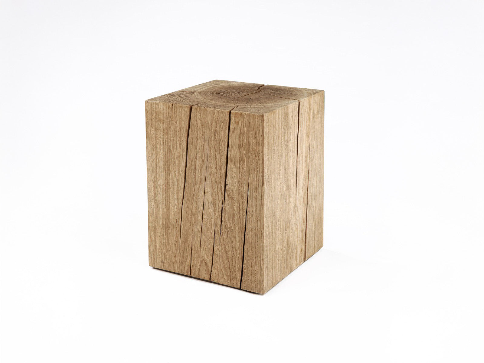 Solid Oak Cube Table