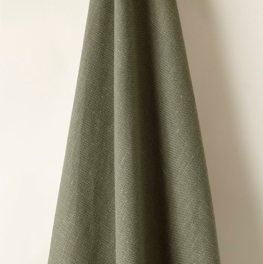 HEAVY WEIGHT LINEN IN OLIVE