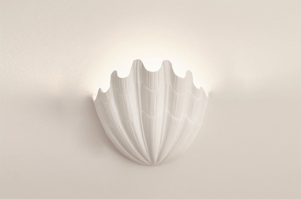Shell Uplighters PLASTER SHELL UPLIGHTER – WARECO